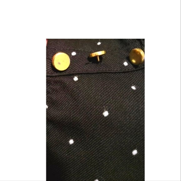 Liz Claiborne Career Sleeveless Black Top Polka Dot Top - Picture 6 of 7